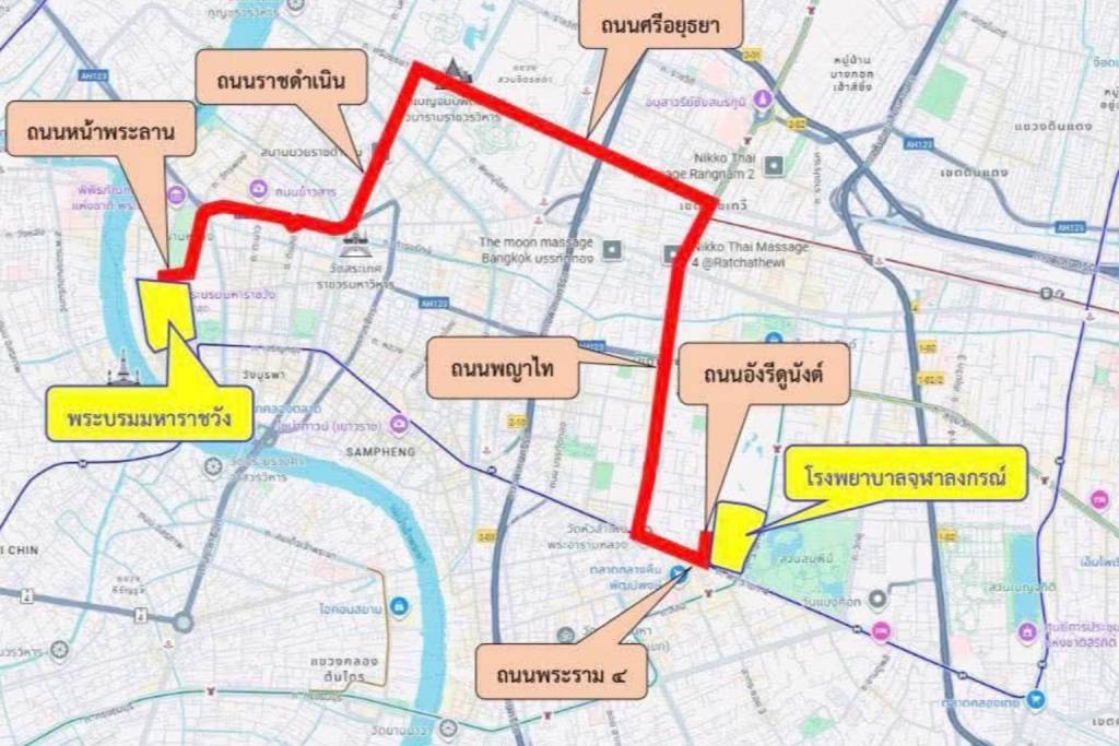 หมายกำหนดการเคลื่อนพระบรมศพ พระบรมราชชนนีพันปีหลวง