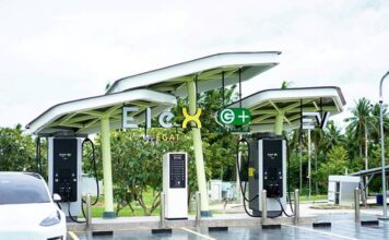 เปิดโฉม ‘EleX by EGAT’ ของ กฟผ. ที่ใช้ ‘EGAT Ash Nova’ คอนกรีตจากของเหลือทิ้ง สร้างสถานีชาร์จรักษ์โลก