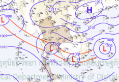 กรมอุตุฯ-ร่องมรสุมพาดผ่านภาคกลาง ทำฝนตกหนักช่วง 14-16 ตุลาคม 2568