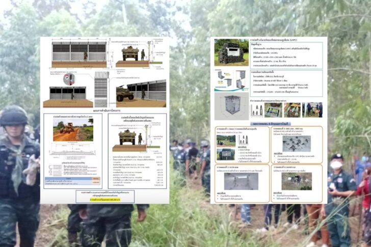 .เปิดแบบโครงการสร้างรั้วคอนกรีต รั้วชายแดนไทย-กัมพูชา พร้อมถนนตรวจการณ์คู่ขนาน.