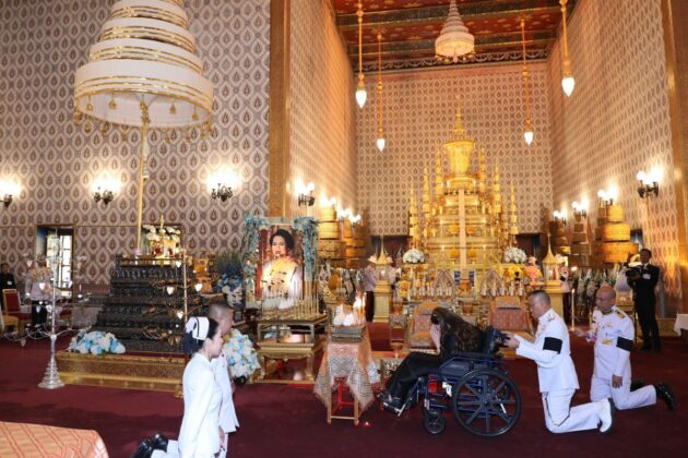 เจ้าฟ้าจุฬาภรณฯทรงบำเพ็ญพระราชกุศลถวายพระบรมศพ “พระบรมราชชนนีพันปีหลวง”