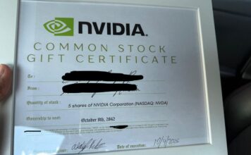 ลุงให้ของขวัญหลานสาว 1 ขวบ ‘NVIDIA 5 หุ้น’ แทนของเล่น