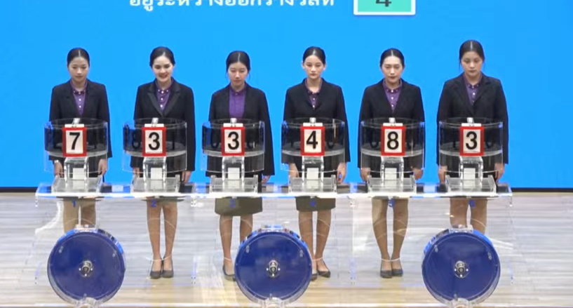 ผู้ช่วยหมุนการออกรางวัล ข้าราชการจากจังหวัดนนทบุรี