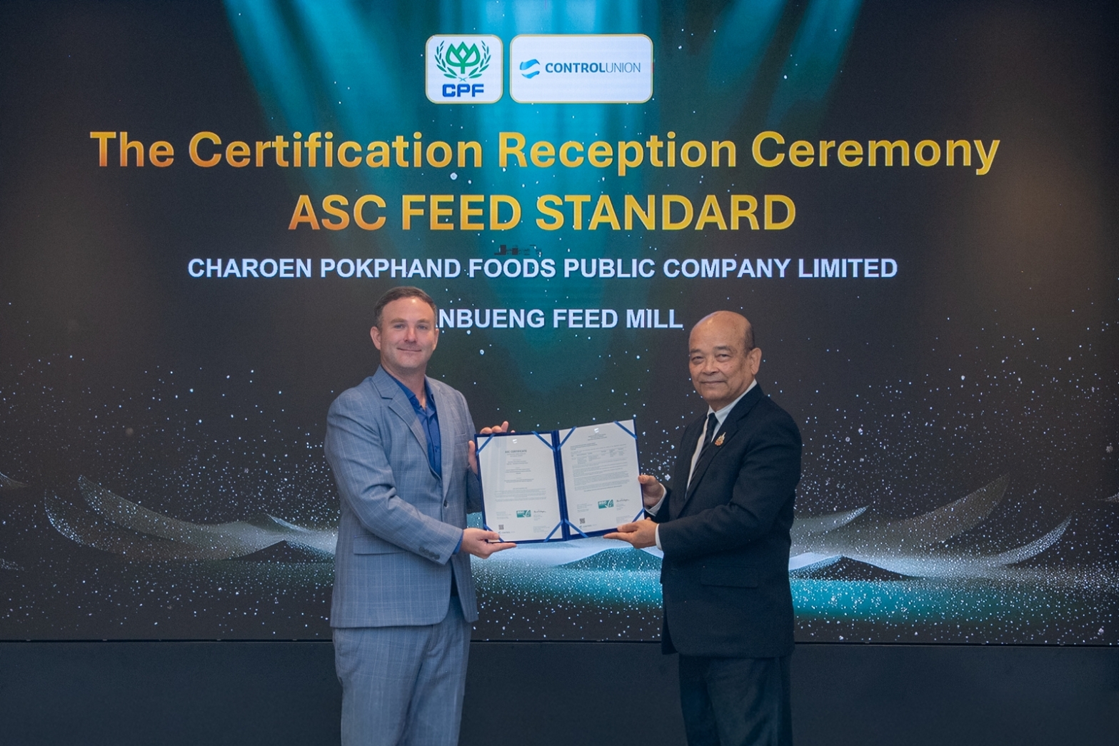 โรงงานอาหารสัตว์น้ำบ้านบึง CPF รับมาตรฐาน ASC Feed มุ่งพัฒนากุ้งคุณภาพสูง