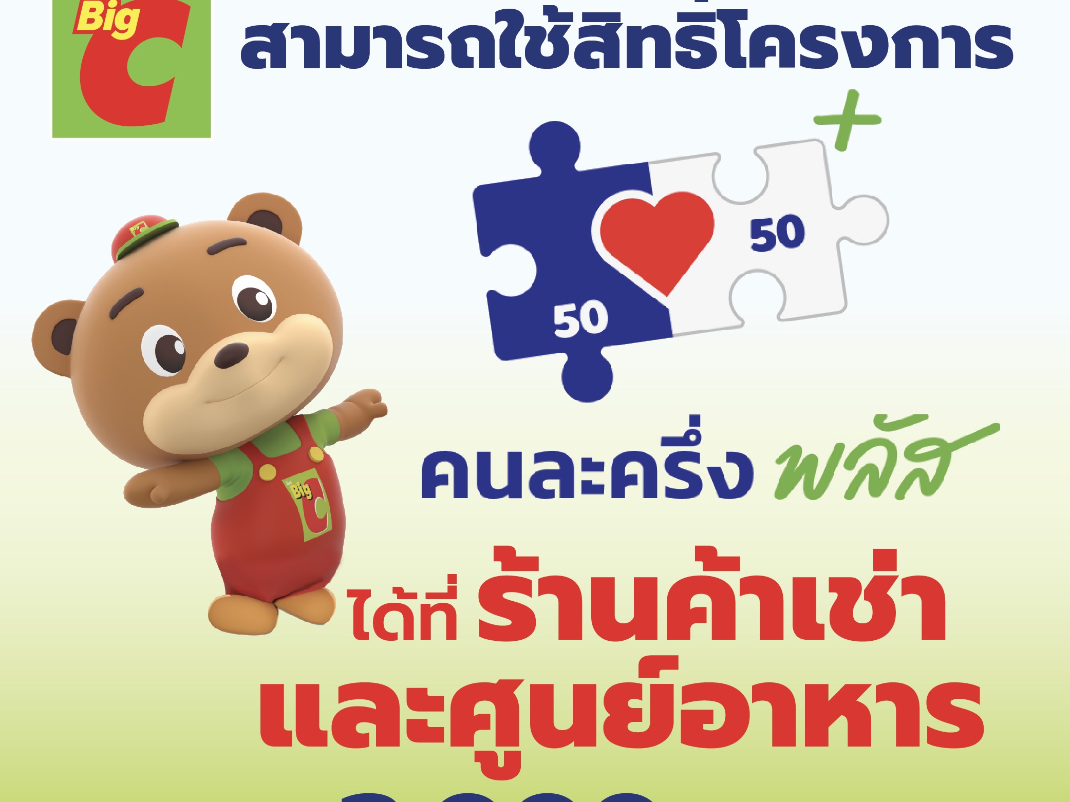 ‘คนละครึ่งพลัส’ ใช้สิทธิได้แล้วใน ‘บิ๊กซี’ กว่า 3,000 ร้านค้าที่ร่วมโครงการ