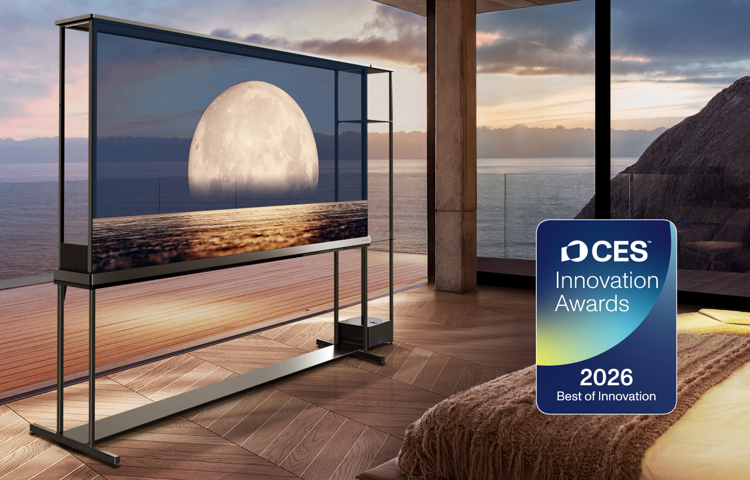OLED TV โปร่งใส-หุ่นยนต์ดูดฝุ่นแบบบิลท์อิน LG คว้ารางวัล  CES 2026 