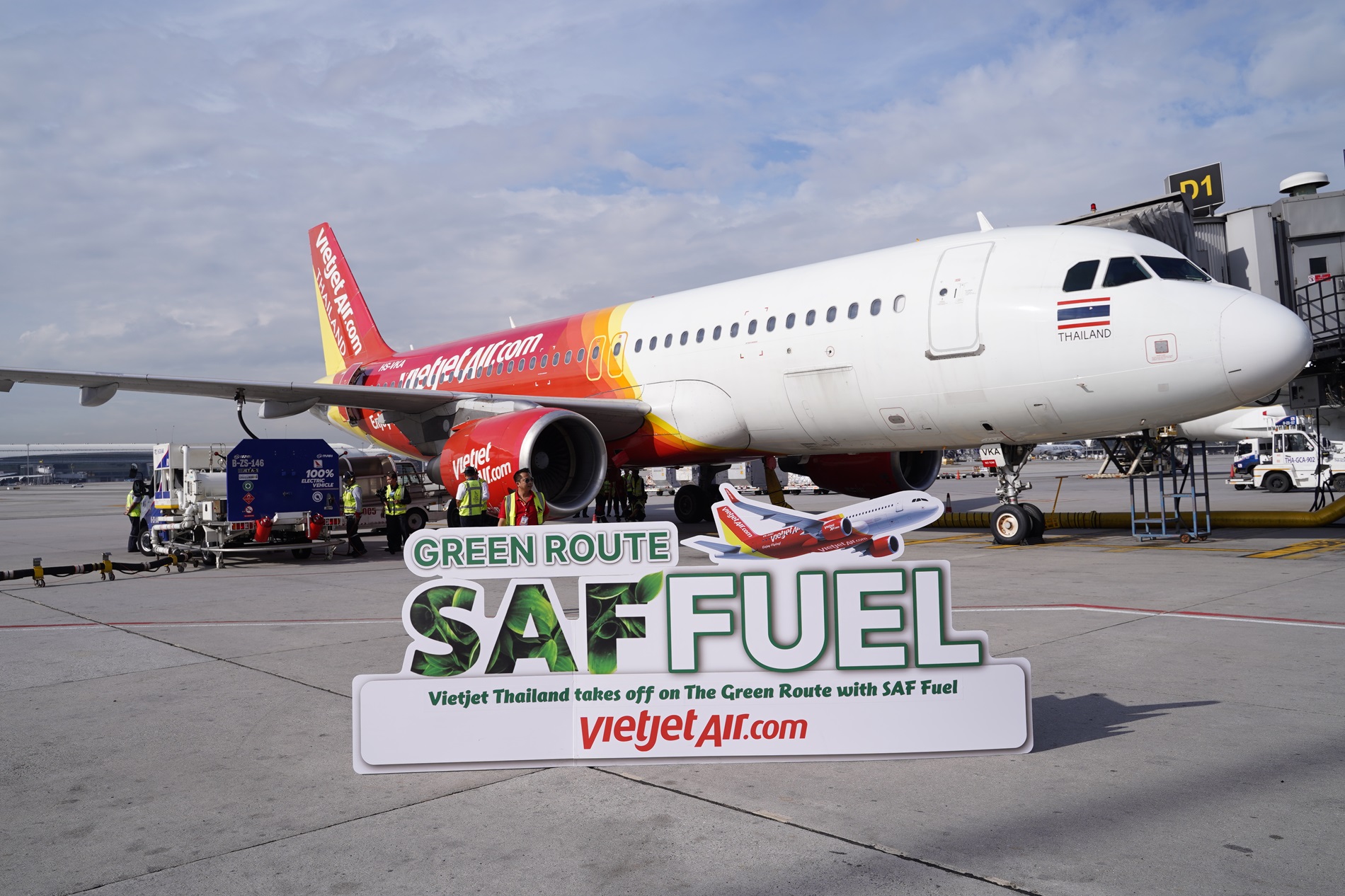 เวียตเจ็ท สานต่อ “Fly Green” ใช้น้ำมัน SAF ลดคาร์บอนไฟล์ทบินกรุงเทพฯ–ฟูโกว๊ก