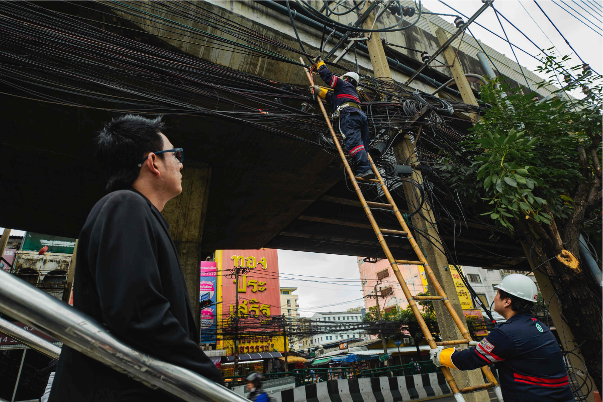 ทรู จัดระเบียบสายสื่อสารถนนรามคำแหงลงใต้ดิน ต้อนรับซีเกมส์ 2025