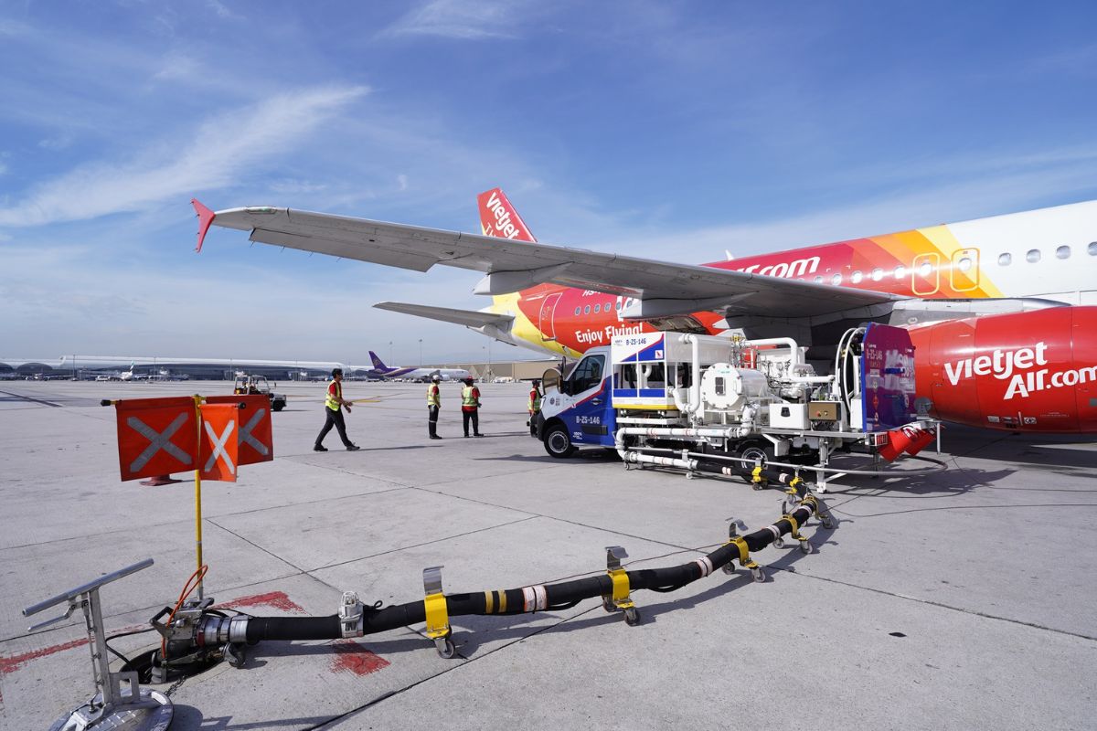 เวียตเจ็ท สานต่อ “Fly Green” ใช้น้ำมัน SAF ลดคาร์บอนไฟลต์บินกรุงเทพฯ–ฟูโกว๊ก