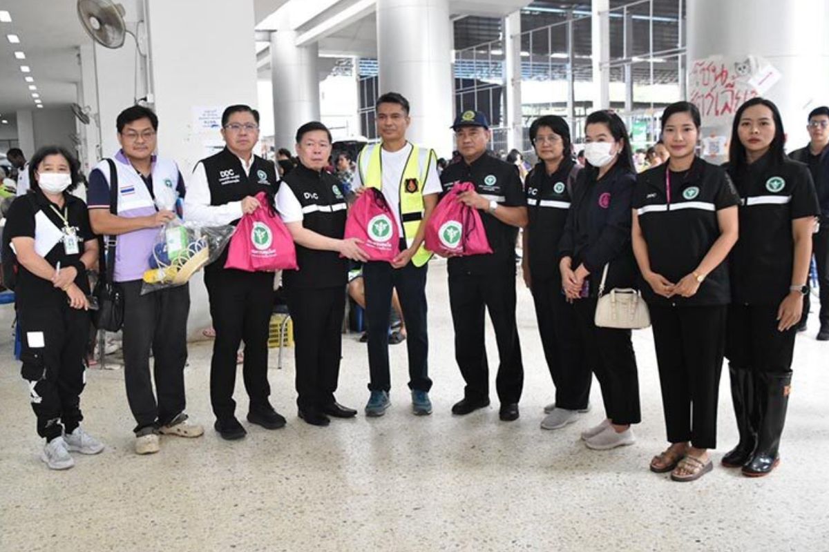 กรมควบคุมโรค ลงพื้นที่ศูนย์พักพิง จ.หาดใหญ่ เฝ้าระวังป้องกัน-ควบคุมโรค
