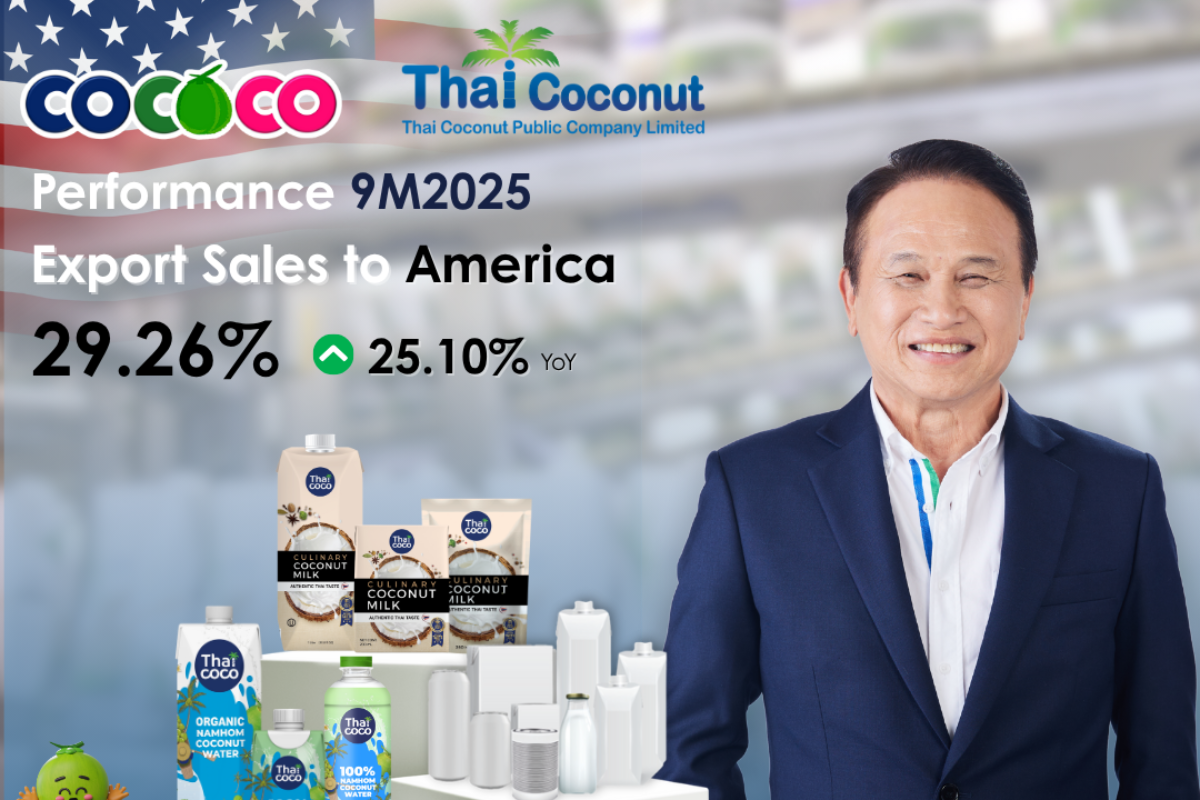 ไทย โคโคนัท มองบวกโอกาสส่งออก หลังสหรัฐยกเว้นภาษีนำเข้าสินค้าเกษตร