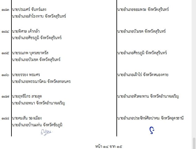 กระทรวงมหาดไทยเดินหน้าปรับกำลังนายอำเภอทั่วประเทศ เพื่อให้การขับเคลื่อนงานปกครองในพื้นที่มีประสิทธิภาพมากขึ้น รองรับภารกิจดูแลประชาชนช่วงปลายปีและเทศกาลปีใหม่