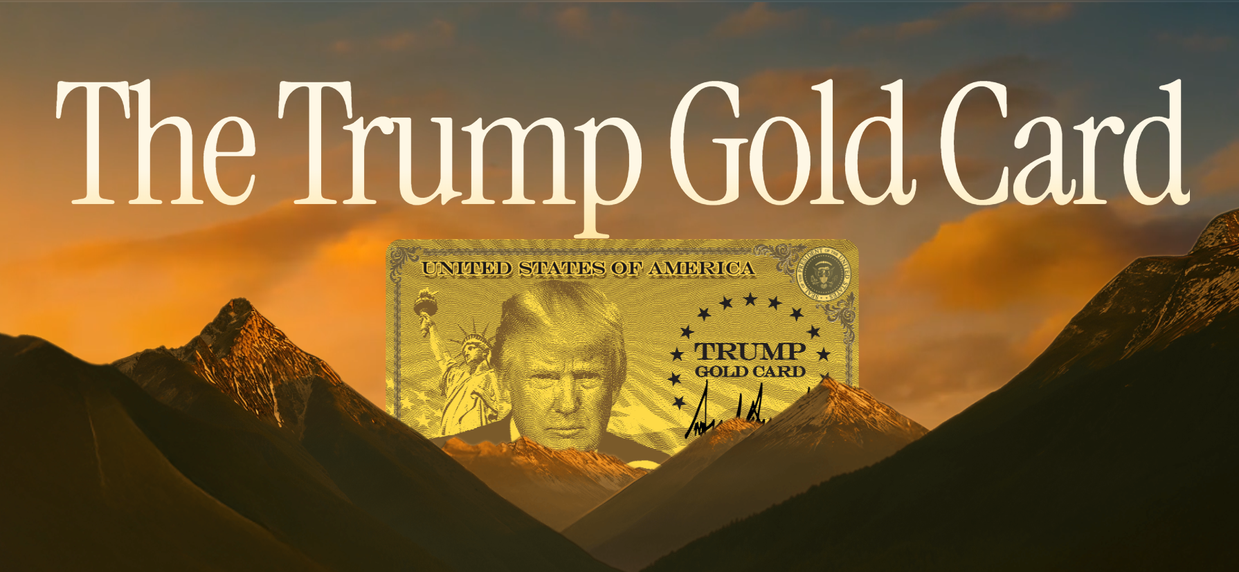 “Trump Gold Card” เปิดขายแล้ว ราว 32 ล้านบาท ทรงพลังกว่ากรีนการ์ด