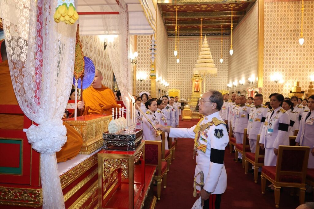 พระองค์เจ้าเฉลิมศึกยุคล ทรงบำเพ็ญพระราชกุศลถวายภัตตาหารเช้า ‘พระบรมราชชนนีพันปีหลวง’