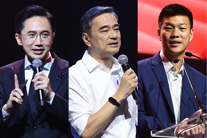 ยศชนัน-อภิสิทธิ์-ณัฐพงษ์ 3 แคนดิเดตนายก ชูวิสัยทัศน์พลิกประเทศ