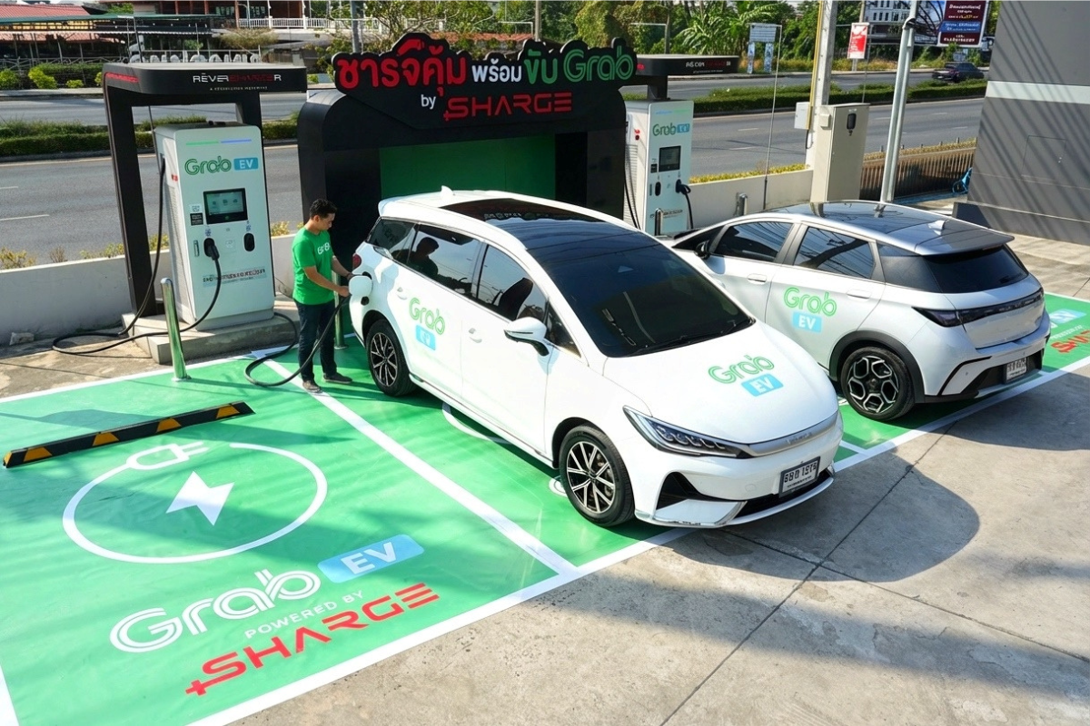 SHARGE-Grab ทุ่ม 400 ล้าน สร้างสถานีชาร์จ Grab EV นำร่องสุวรรณภูมิ-ดอนเมือง