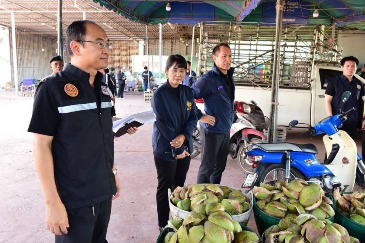 พาณิชย์ ผนึก จ.ราชบุรี ลุยตรวจล้งมะพร้าวเสี่ยงนอมินี เจอ 2 รายกระทำผิด