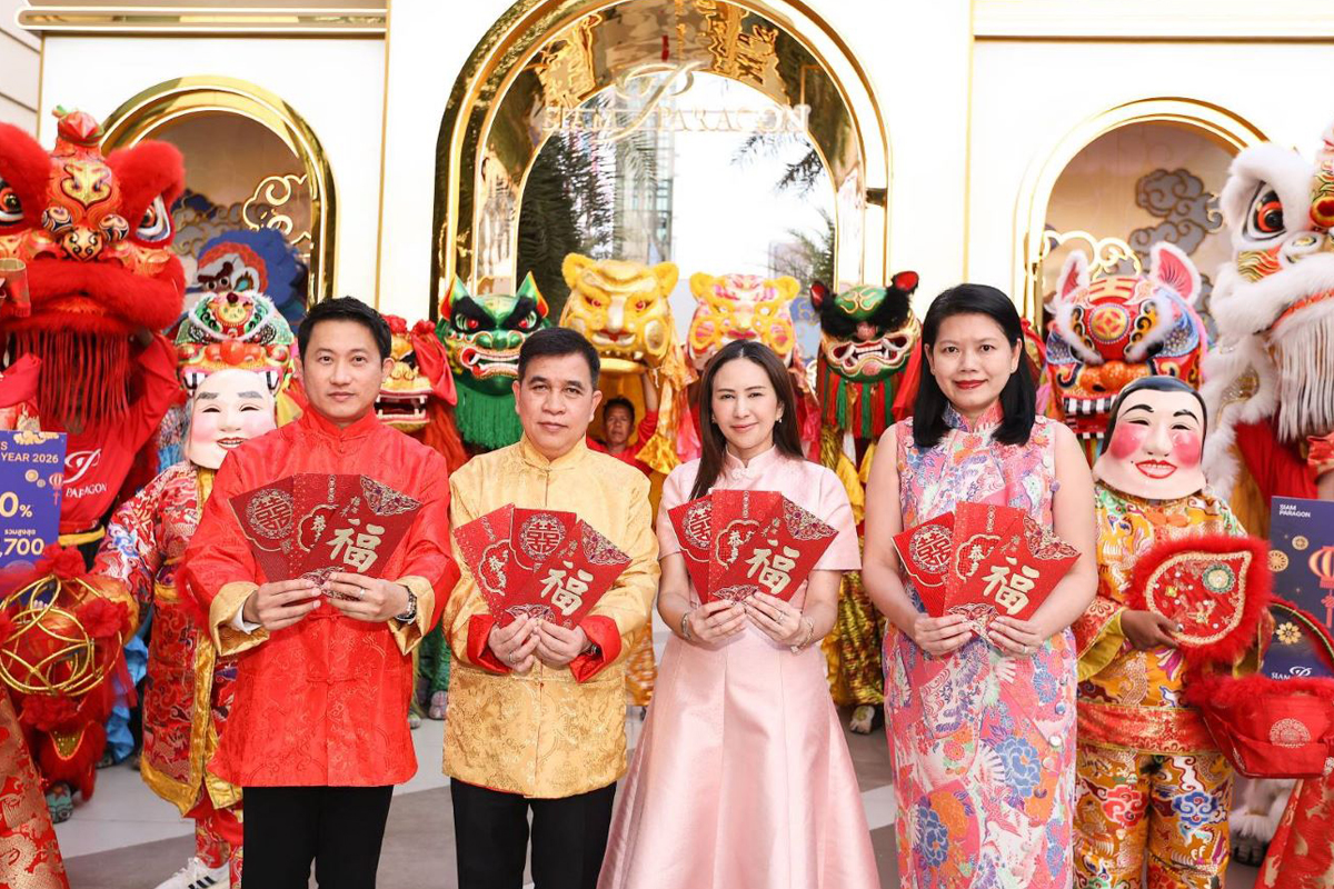 สยามพารากอน สร้างแลนด์มาร์กฉลองตรุษจีน 2569 หนุนท่องเที่ยว–ค้าปลีก