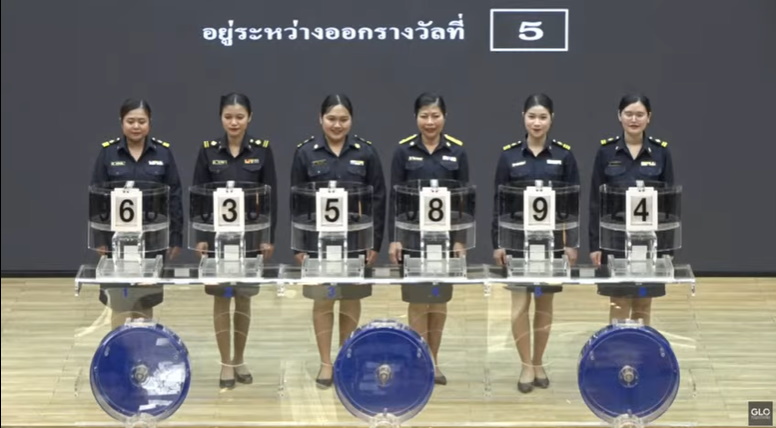 เจ้าหน้าที่จากองค์การสุรา กรมสรรพสามิต ผู้ช่วยหมุนออกรางวัล งวด 1 ก.พ.2569