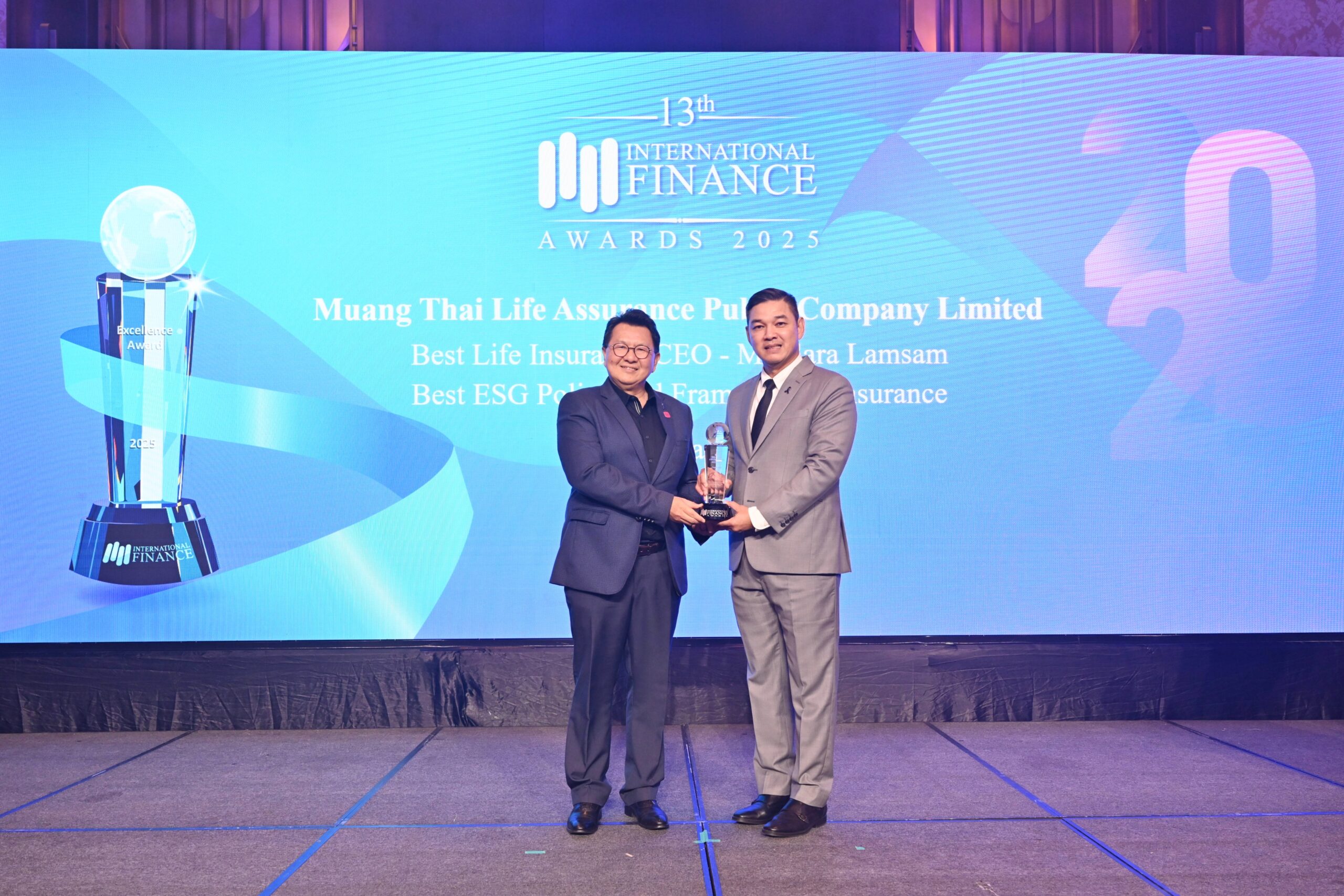 เมืองไทยประกันชีวิต คว้ารางวัล “Best ESG Policy and Framework” เวที International Finance Awards 2025