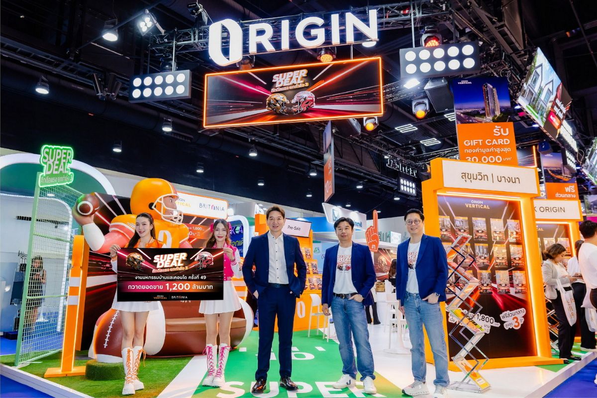 ‘ออริจิ้น’ ปิดเกม กวาดยอดขายมหกรรมบ้าน 4 วัน พุ่ง 1,200 ล้าน อีก 9 เดือนลุยเต็มสูบ