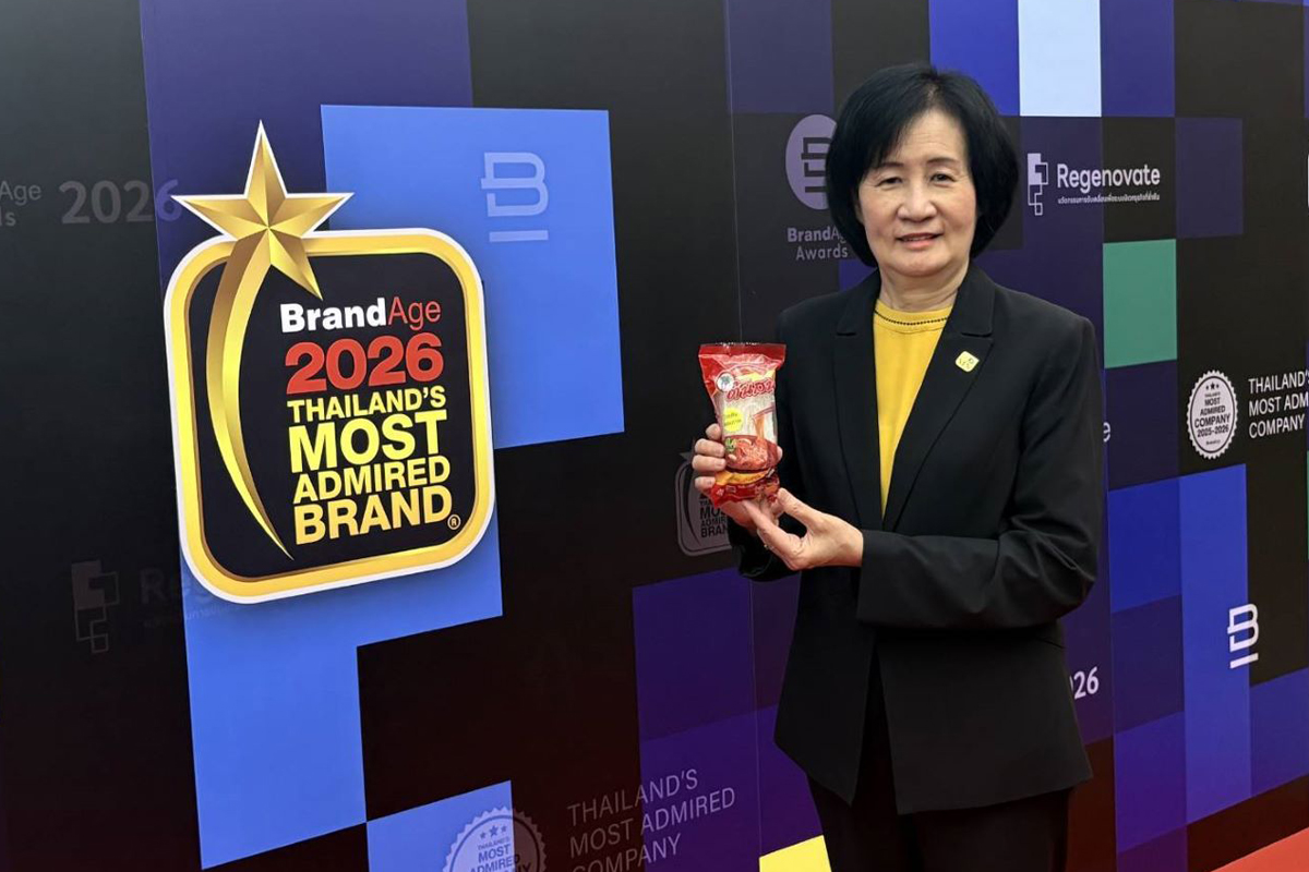 “วุ้นเส้นต้นสน” คว้ารางวัล 2026 Thailand’s Most Admired Brand