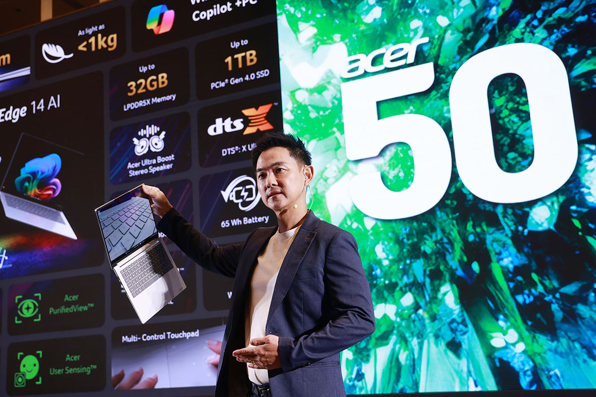 Acer รีแบรนด์ 50 ปี บุก ‘ไลฟ์สไตล์’ หนีตลาดไอทีอิ่มตัว