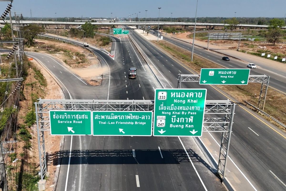 เปิดวิ่งแล้ว ‘ทางเลี่ยงเมืองหนองคาย ด้านตะวันออก’ แก้รถติด หนุนโลจิสติกส์ไทย-ลาว