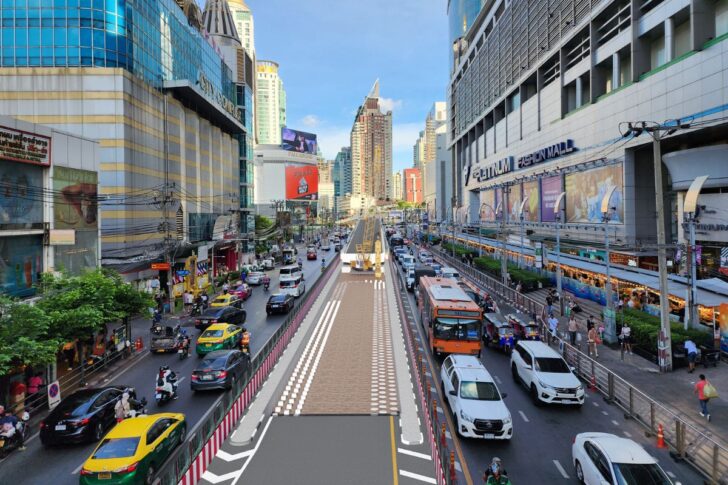 .รฟม.ลุยสร้างรถไฟฟ้าสายสีส้ม ปิดสะพานข้ามแยกประตูน้ำ 10 เดือน.