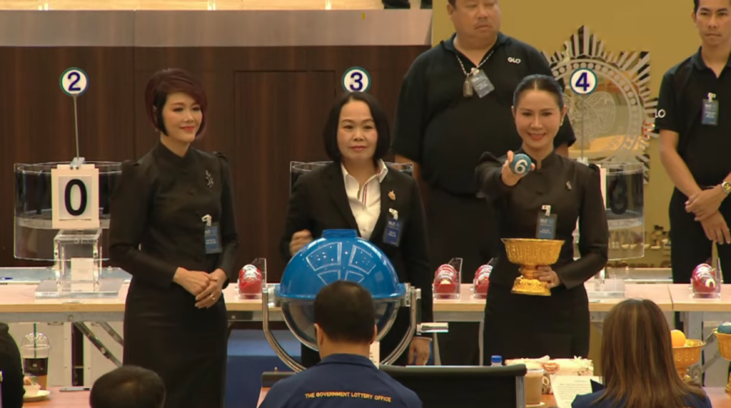 ตรวจหวยวันนี้ : นางปัณณิตา สท้านไตรภพ เลขาธิการวุฒิสภา เป็นประธานออกรางวัล งวด 1 เมษายน 2569