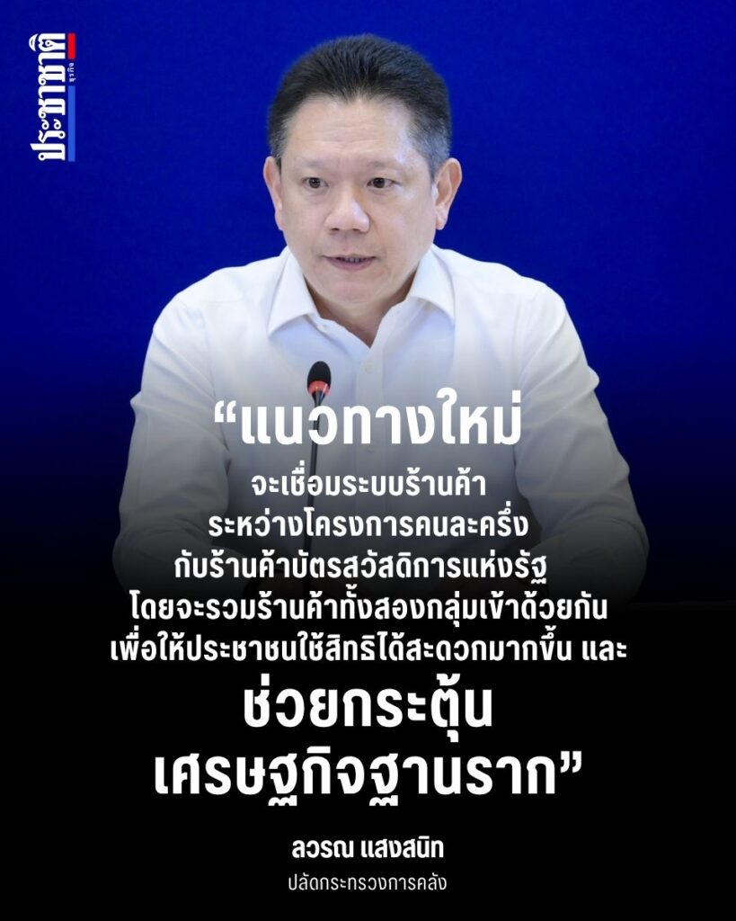 คนละครึ่ง 2569-ไทยช่วยไทยพลัส
