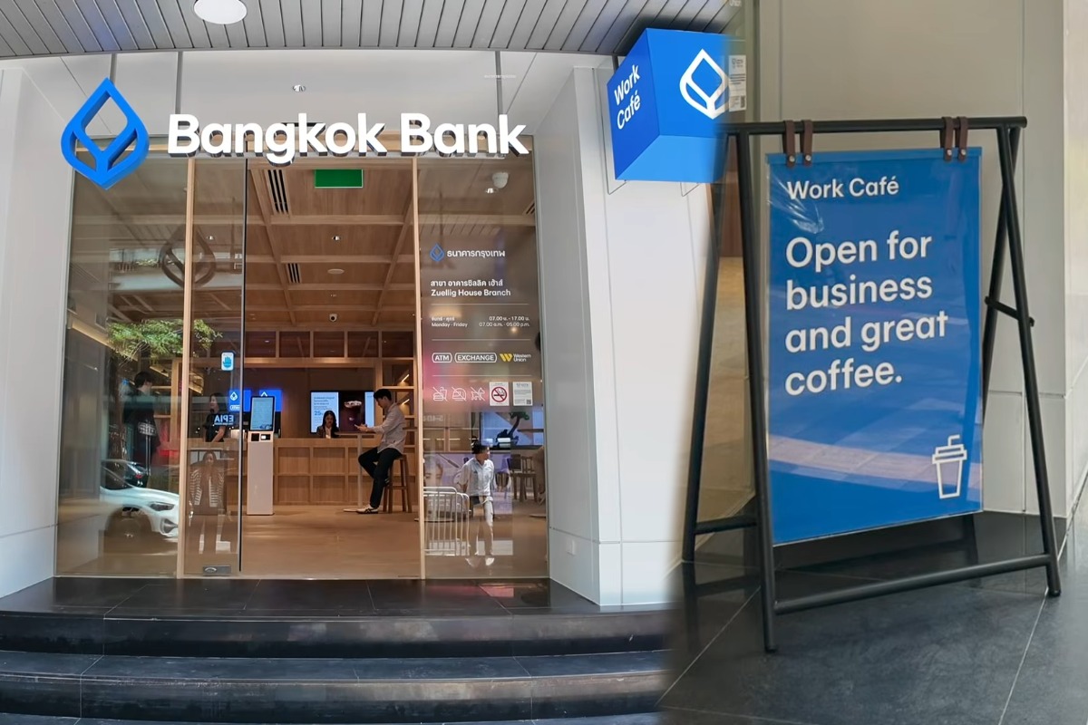 “Work Café” สาขาโมเดลใหม่ แบงก์กรุงเทพ ผสานคาเฟ่-ที่ทำงาน-บริการการเงิน