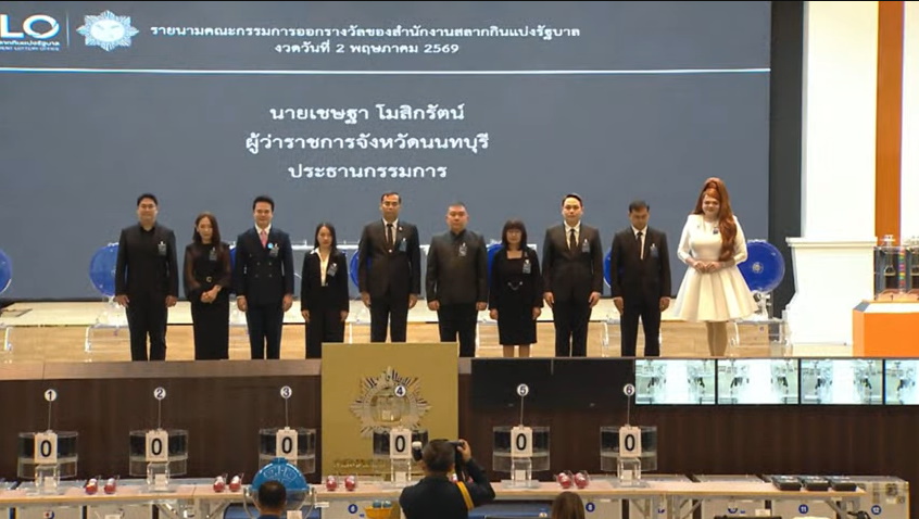 กรรมการออกรางวัล งวด 2 พ.ค. 2569