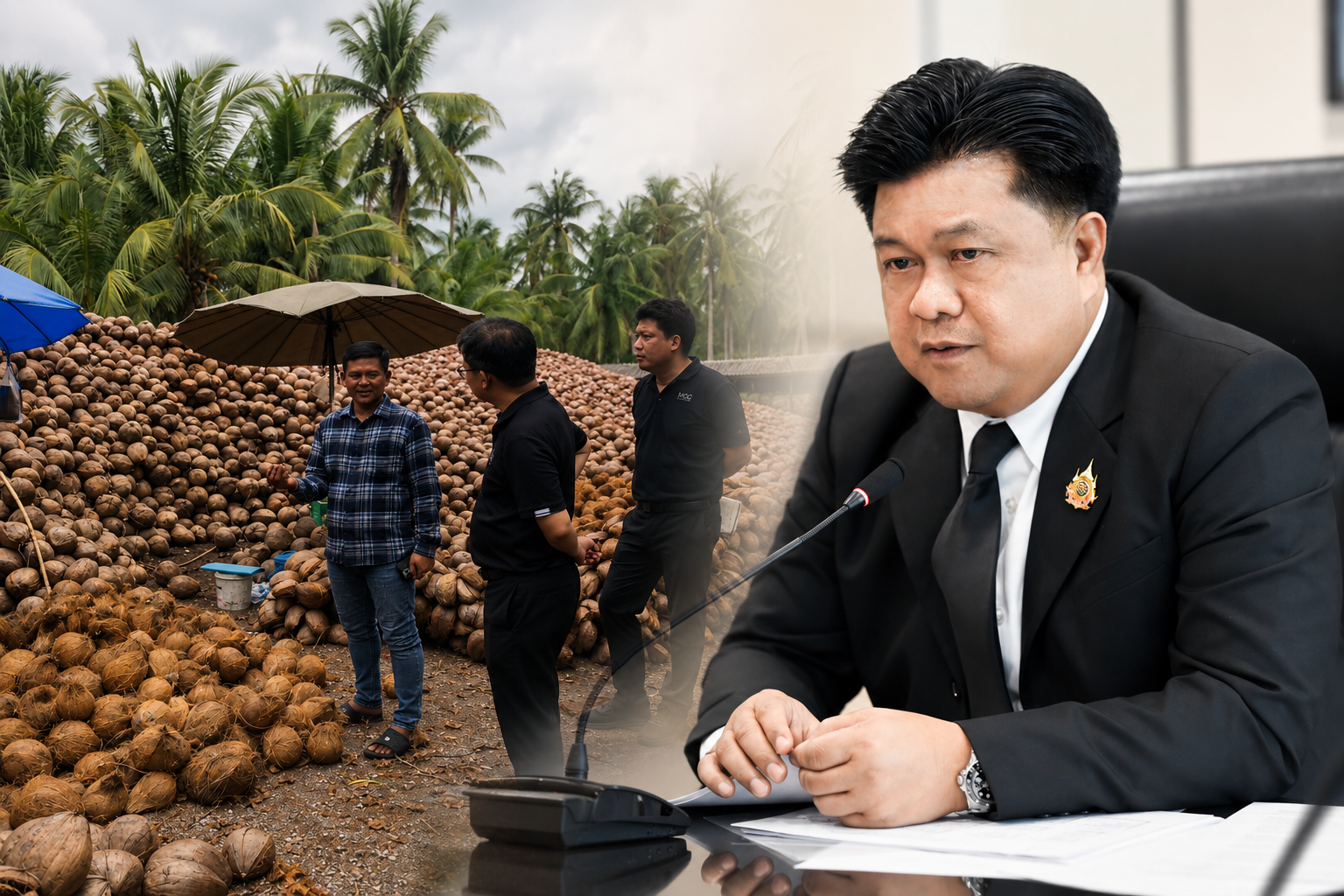 พาณิชย์จับมือโรงงานกะทิ รับซื้อมะพร้าวเพิ่ม 2.5 ล้านลูก