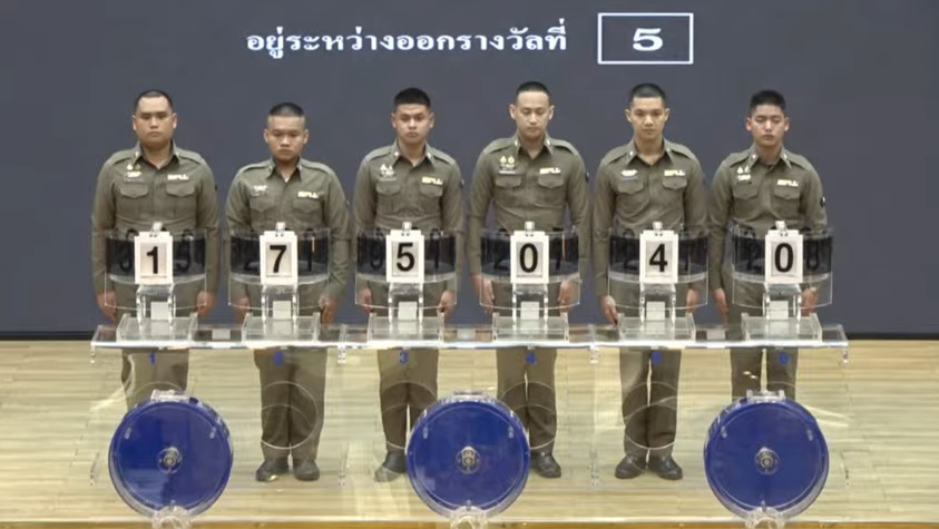 หวยออกงวด 1 มิ.ย.69- ตำรวจนนทบุรี-ผู้ช่วยหมุนการออกรางวัล