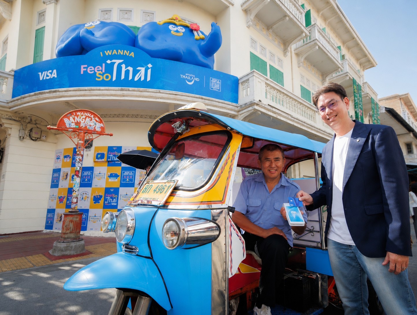 กรุงไทย จับมือ วีซ่า เปิดบริการใหม่ ‘แตะ-สแกน’ บัตรจ่ายค่าตุ๊กตุ๊ก