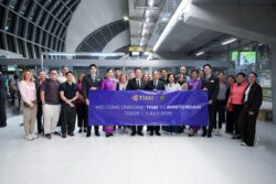 “การบินไทย” เปิดที่ยวบินปฐมฤกษ์กรุงเทพฯ-อัมสเตอร์ดัม เนเธอร์แลนด์ 7 เที่ยวบินต่อสัปดาห์