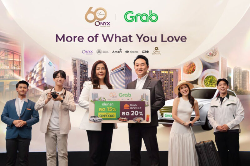 ออนิกซ์ฯฉลอง 60 ปีจับมือ“แกร็บ”ยกระดับการบริการนักเดินทางในไทย