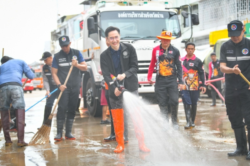 ยศชนัน นำบิ๊กคลีนนิ่งฟื้นฟูเทศบาลน่าน เร่งรัดเยียวยาหลังน้ำลด