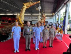 กองทัพเรือ จัดพิธีบวงสรวงฯ ก่อนอัญเชิญเรือพระที่นั่ง ลงน้ำ ในการจัดขบวนพยุหยาตราทางชลมารค