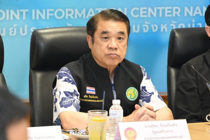 สุริยะ สั่งเฝ้าระวังลุ่มน้ำสายหลัก จับตาน้ำยมตอนล่าง-ป่าสัก น้ำเพิ่มขึ้นสูง