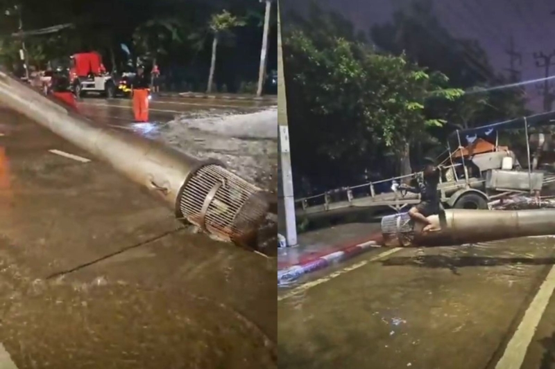 ‘ชัชชาติ’ ระดม ‘ท่อซิ่งไทยประดิษฐ์’ จากปราจีน-อยุธยา ลุยสูบน้ำลงแสนแสบช่วยเคหะคลองจั่น