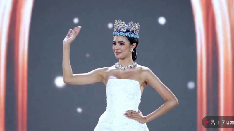งามเป็นแก้วเป็นแสง “โอปอล สุชาตา” อำลา Miss World 2025 ในชุดผ้าไหมไทยจากแบรนด์ SIRIVANNAVARI