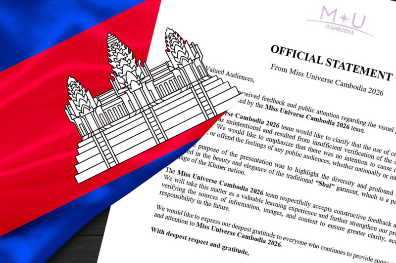 MU Cambodia แจ้งใช้ภาพโดยไม่ได้ตั้งใจ ปมแพร่คลิปภาพชุดไทยโบราณอ้างเป็นของเขมร