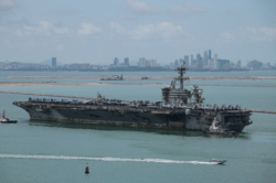 กองเรือบรรทุกเครื่องบินโจมตี Abraham Lincoln เดินทางถึงไทย เทียบท่าแหลมฉบัง