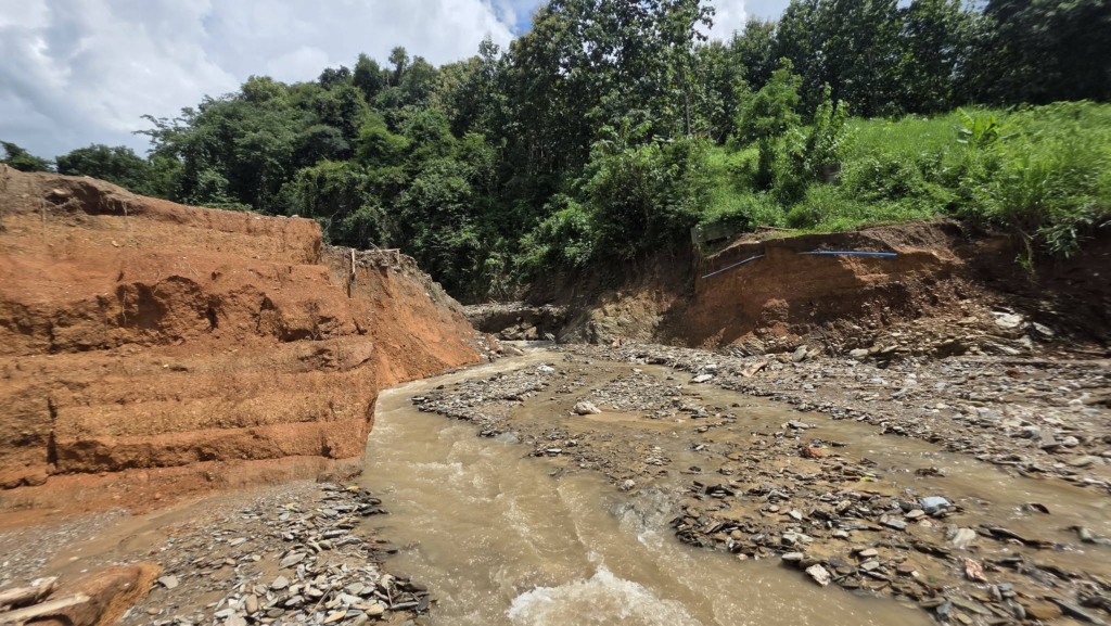 เขื่อนเเตกเพราะน้ำหลาก ตะกอนเต็มอ่าง