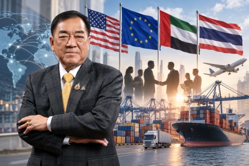 หอการค้าดัน 3 ดีลใหญ่ สหรัฐ-EU-UAE หวังดัน GDP ไทยเพิ่มกว่า 2% ใน 3 ปี