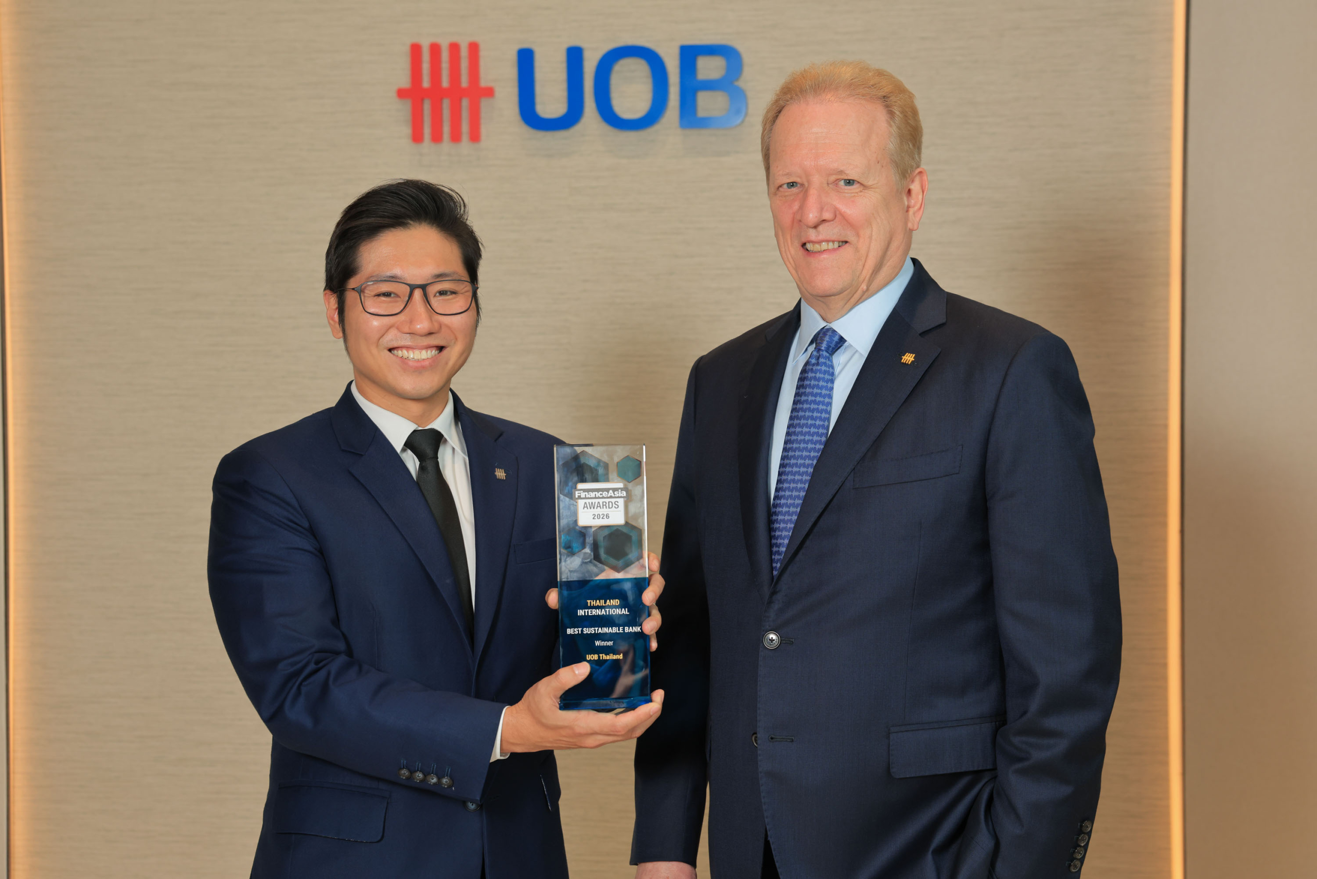 ‘ยูโอบี’ คว้า Best Sustainable Bank 2026 โชว์สินเชื่อยั่งยืนสะสม 7.4 หมื่นล้าน