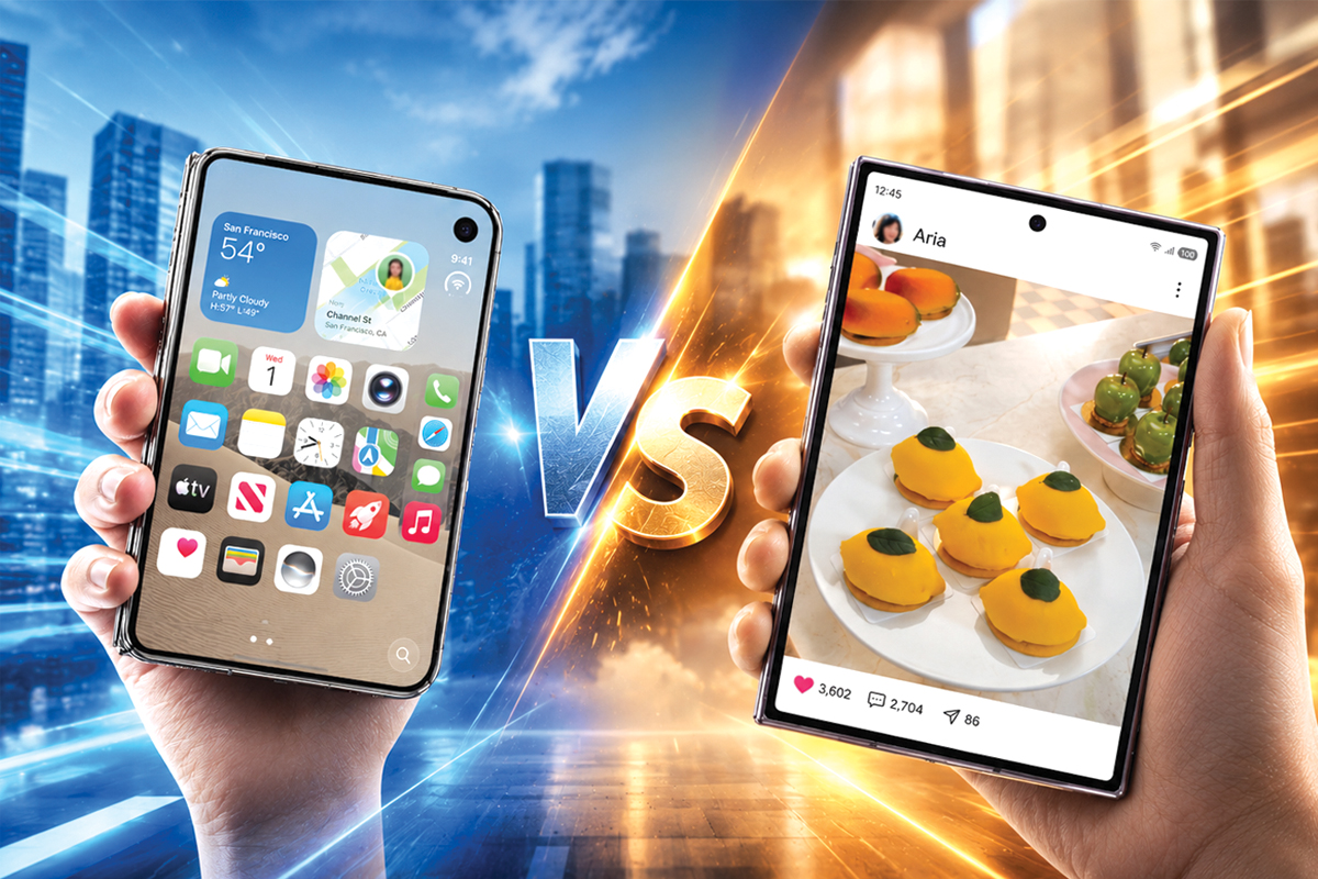 iPhone Duo vs Samsung ศึกชิงผู้นำสมาร์ทโฟน ‘จอพับ’ วัดพลังอีโคซิสเต็ม-เกมการตลาด