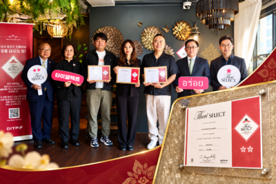 “Thai SELECT” ปักหมุดปูซาน พาณิชย์มอบตรา 3 ร้าน ดันอาหารไทยเจาะตลาดเกาหลีใต้